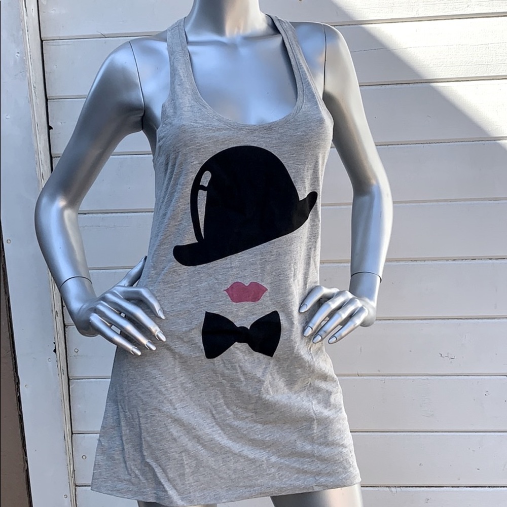 South Parade top hat long racer tank